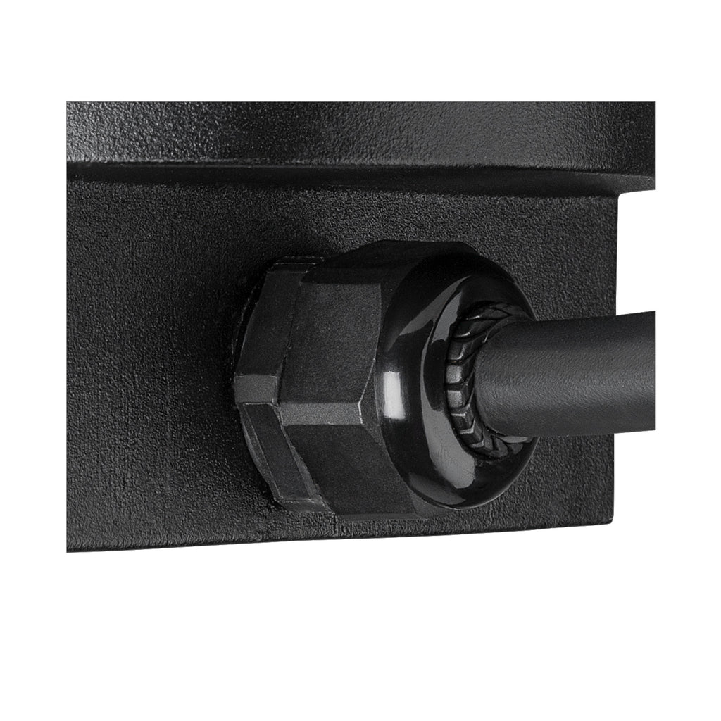 DASAR® L, luminária de embutir no solo, assimétrica, 3000K, 70°/40°, IP65/IP67, quadrada, aço inoxidável / preto