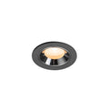 NUMINOS® XS, luminária para encastrar no teto, preta/cromada 2700 K 20°