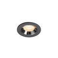 NUMINOS® XS, luminária para encastrar no teto, preta/cromada 2700 K 40°