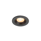 NUMINOS® XS, luminária de teto embutida, 2700 K, 55°, IP20, redonda, preta
