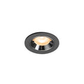 NUMINOS® XS, luminária para encastrar no teto, preta/cromada 2700 K 55°