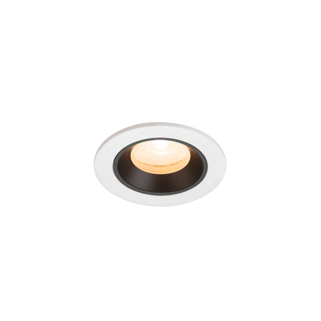 NUMINOS® XS, luminária para encastrar no teto, brance/preta 2700 K 20°
