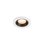 NUMINOS® XS, luminária para encastrar no teto, brance/preta 2700 K 20°