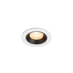 NUMINOS® XS, luminária para encastrar no teto, brance/preta 2700 K 40°