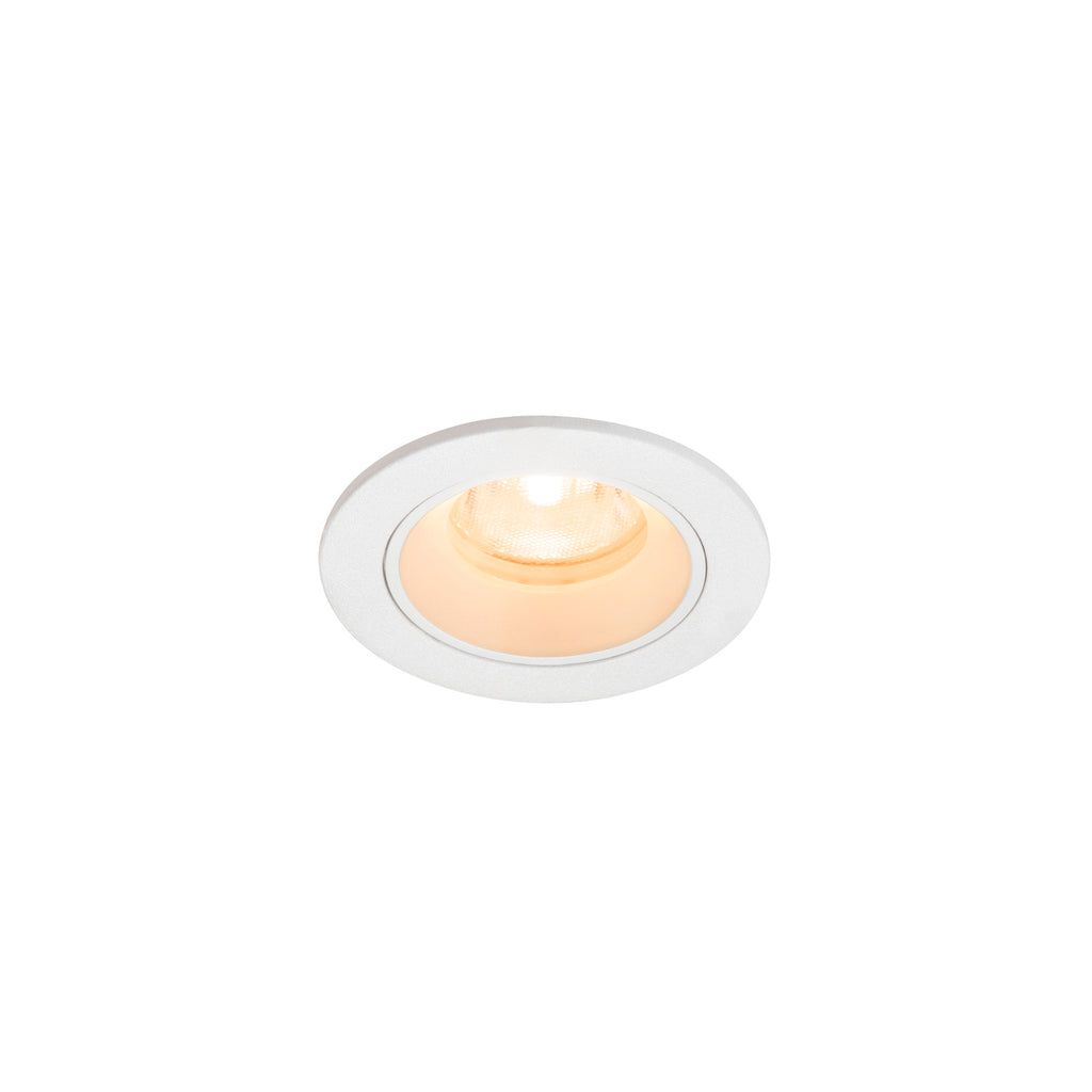 NUMINOS® XS, luminária de teto embutida, 2700 K, 40°, IP20, redonda, branca