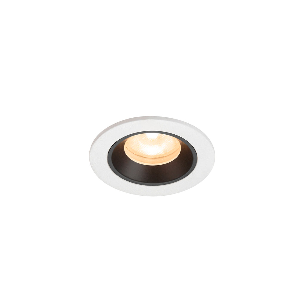 NUMINOS® XS, luminária para encastrar no teto, brance/preta 2700 K 55°