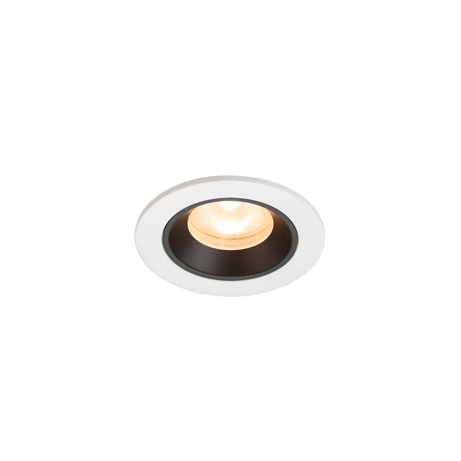 NUMINOS® XS, luminária para encastrar no teto, brance/preta 2700 K 55°