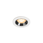 NUMINOS® XS, luminária para encastrar no teto, brance/cromada 2700 K 55°