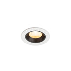 NUMINOS® XS, luminária para encastrar no teto, brance/preta 3000 K 20°