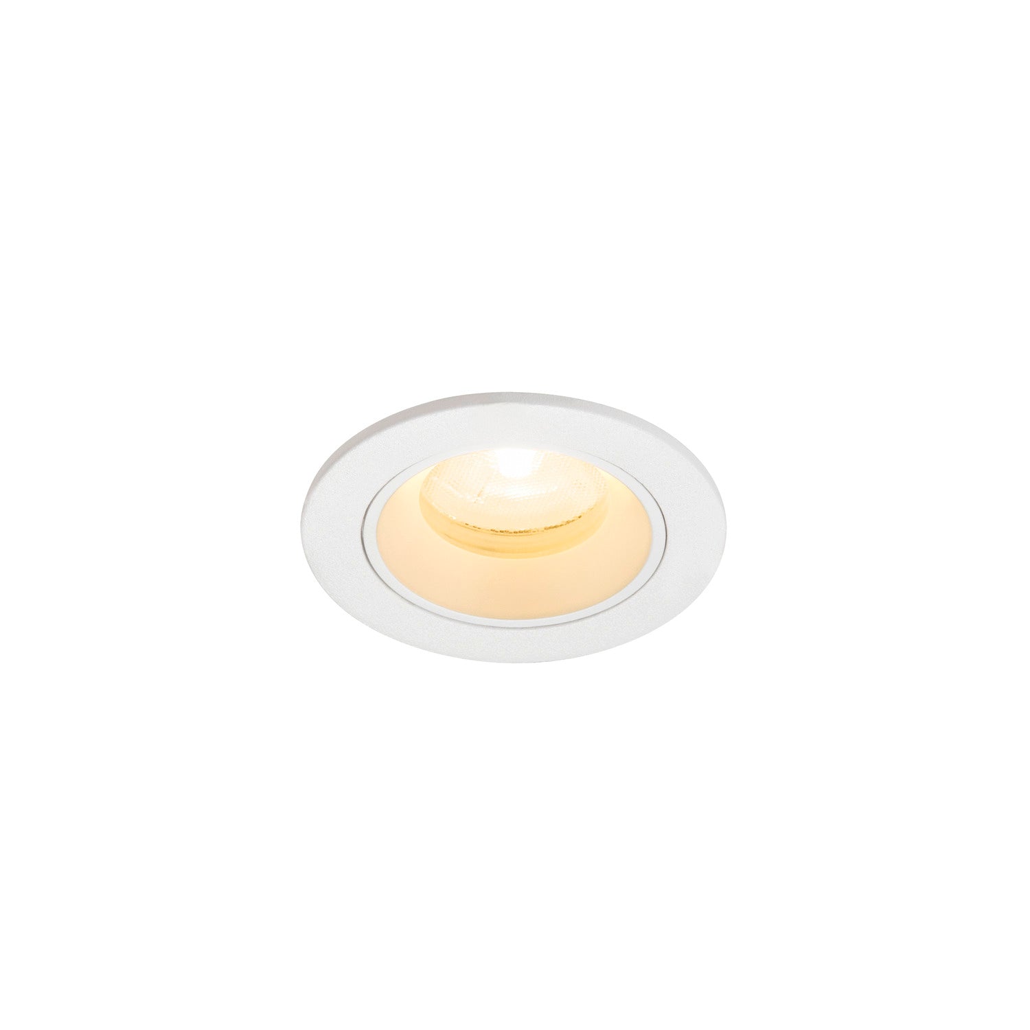 NUMINOS® XS, luminária de teto embutida, 3000 K, 20°, IP20, redonda, branca