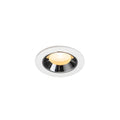 NUMINOS® XS, luminária para encastrar no teto, brance/cromada 3000 K 20°