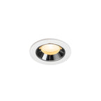 NUMINOS® XS, luminária para encastrar no teto, brance/cromada 3000 K 20°