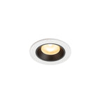 NUMINOS® XS, luminária para encastrar no teto, brance/preta 3000 K 55°