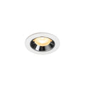 NUMINOS® XS, luminária para encastrar no teto, brance/cromada 3000 K 55°