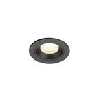 NUMINOS® XS, luminária de teto embutida, 4000 K, 20°, IP20, redonda, preta