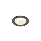 NUMINOS® XS, luminária de teto embutida, 4000 K, 20°, IP20, redonda, preto / branco