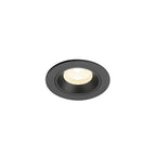 NUMINOS® XS, luminária de teto embutida, 4000 K, 40°, IP20, redonda, preta