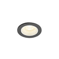 NUMINOS® XS, luminária de teto embutida, 4000 K, 40°, IP20, redonda, preto / branco