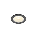 NUMINOS® XS, luminária de teto embutida, 4000 K, 40°, IP20, redonda, preto / branco