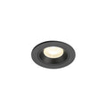NUMINOS® XS, luminária de teto embutida, 4000 K, 55°, IP20, redonda, preta