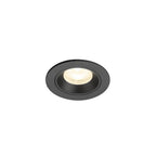 NUMINOS® XS, luminária de teto embutida, 4000 K, 55°, IP20, redonda, preta