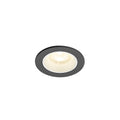 NUMINOS® XS, luminária de teto embutida, 4000 K, 55°, IP20, redonda, preto / branco