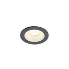 NUMINOS® XS, luminária de teto embutida, 4000 K, 55°, IP20, redonda, preto / branco