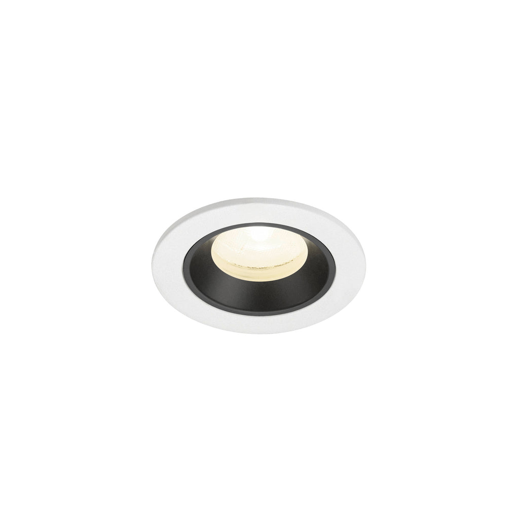 NUMINOS® XS, luminária para encastrar no teto, brance/preta 4000 K 20°