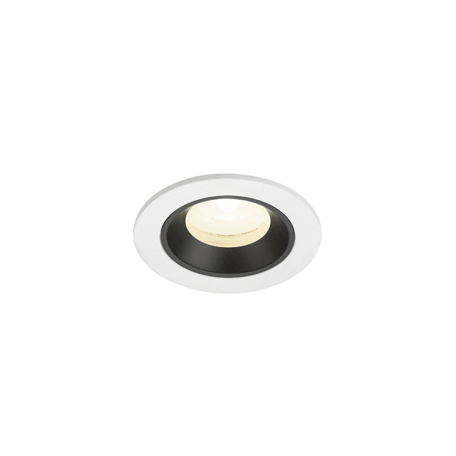 NUMINOS® XS, luminária para encastrar no teto, brance/preta 4000 K 20°