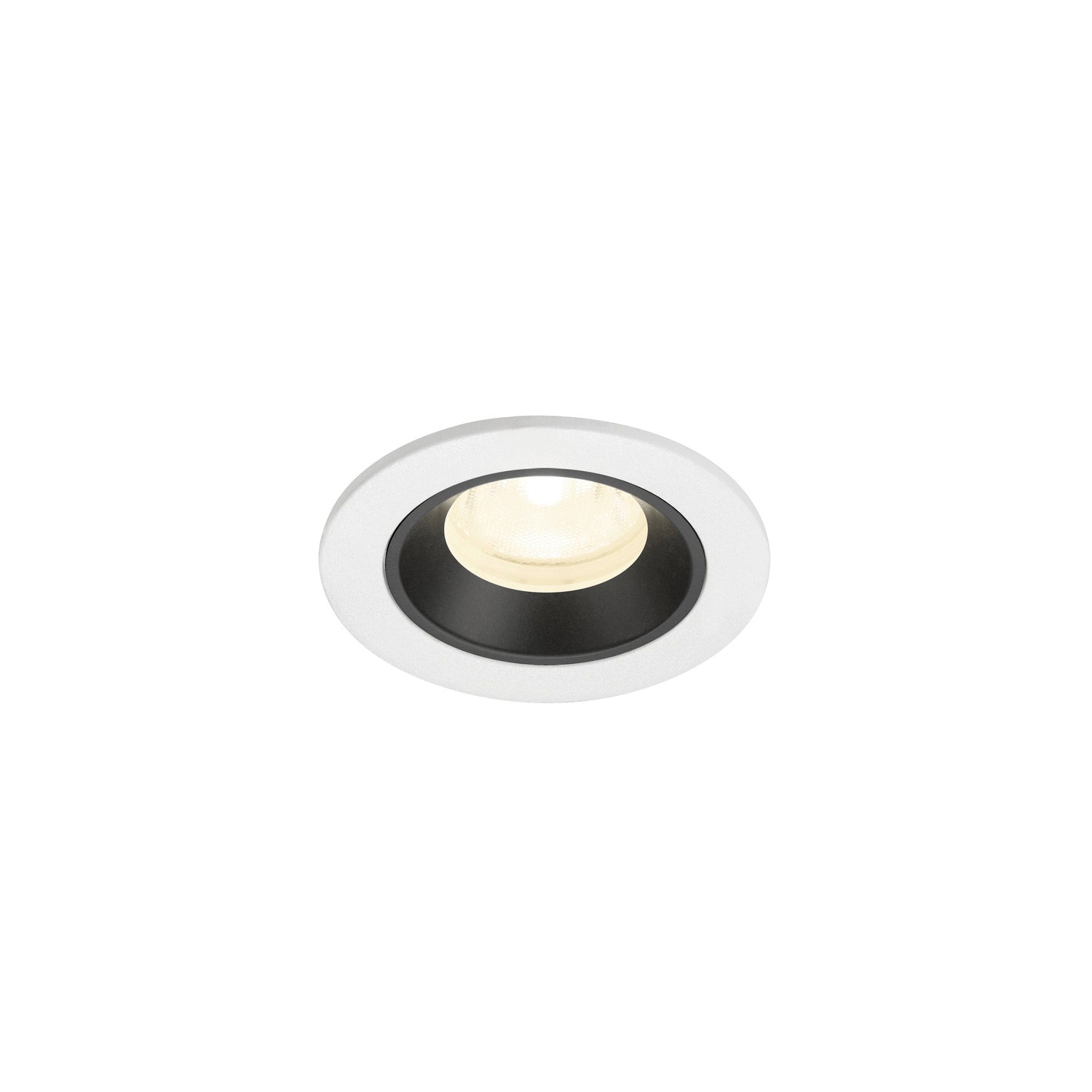 NUMINOS® XS, luminária para encastrar no teto, brance/preta 4000 K 40°