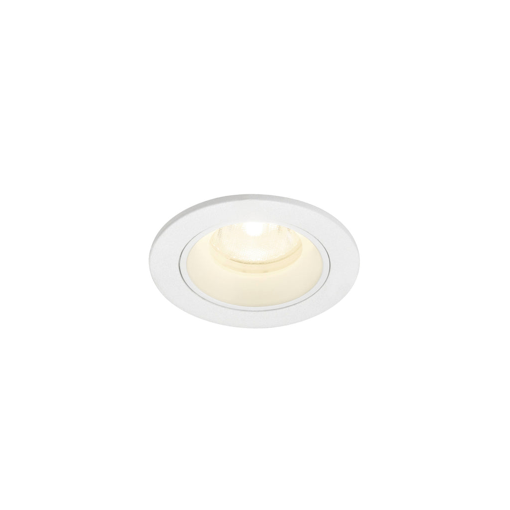 NUMINOS® XS, luminária de teto embutida, 4000 K, 40°, IP20, redonda, branca