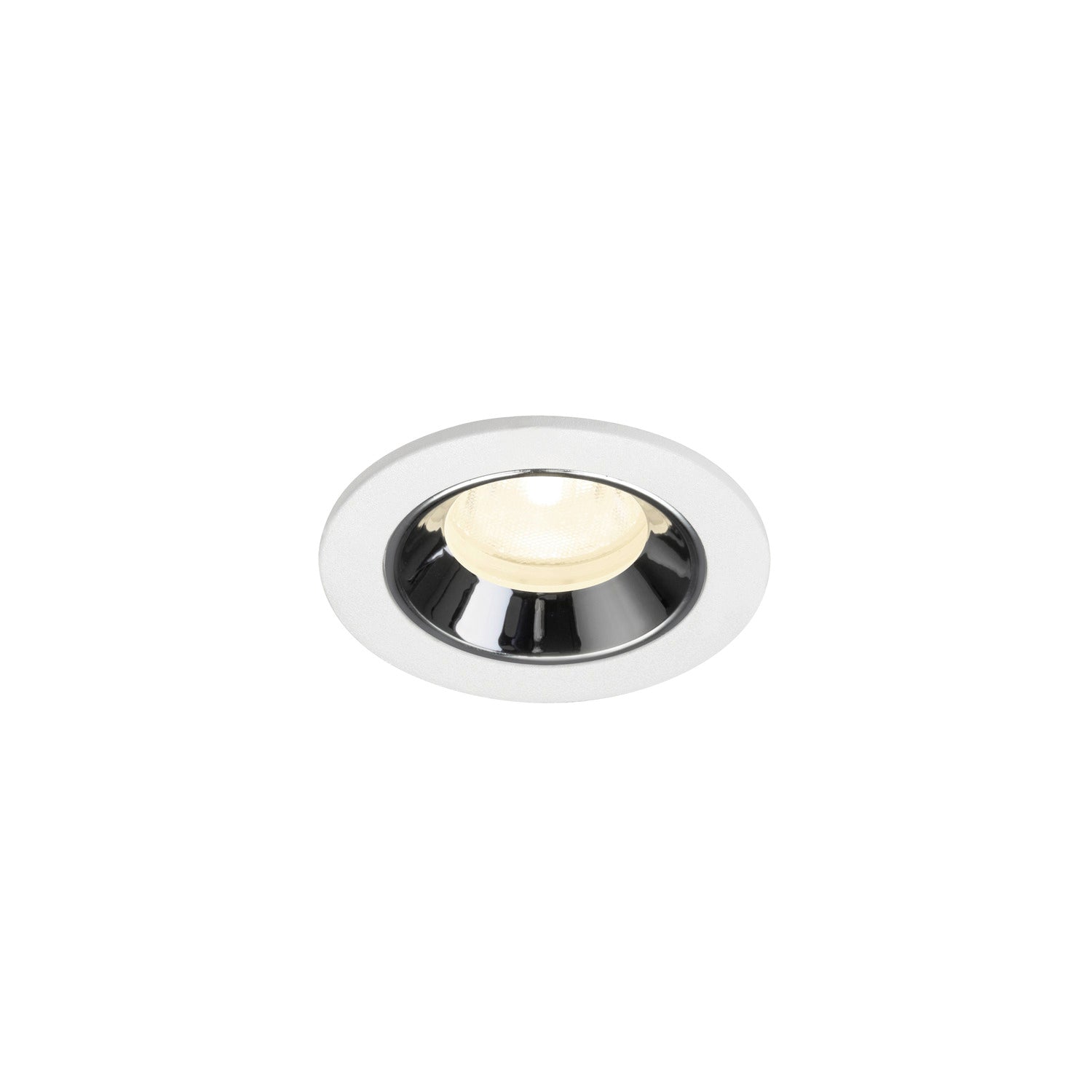 NUMINOS® XS, luminária para encastrar no teto, brance/cromada 4000 K 40°