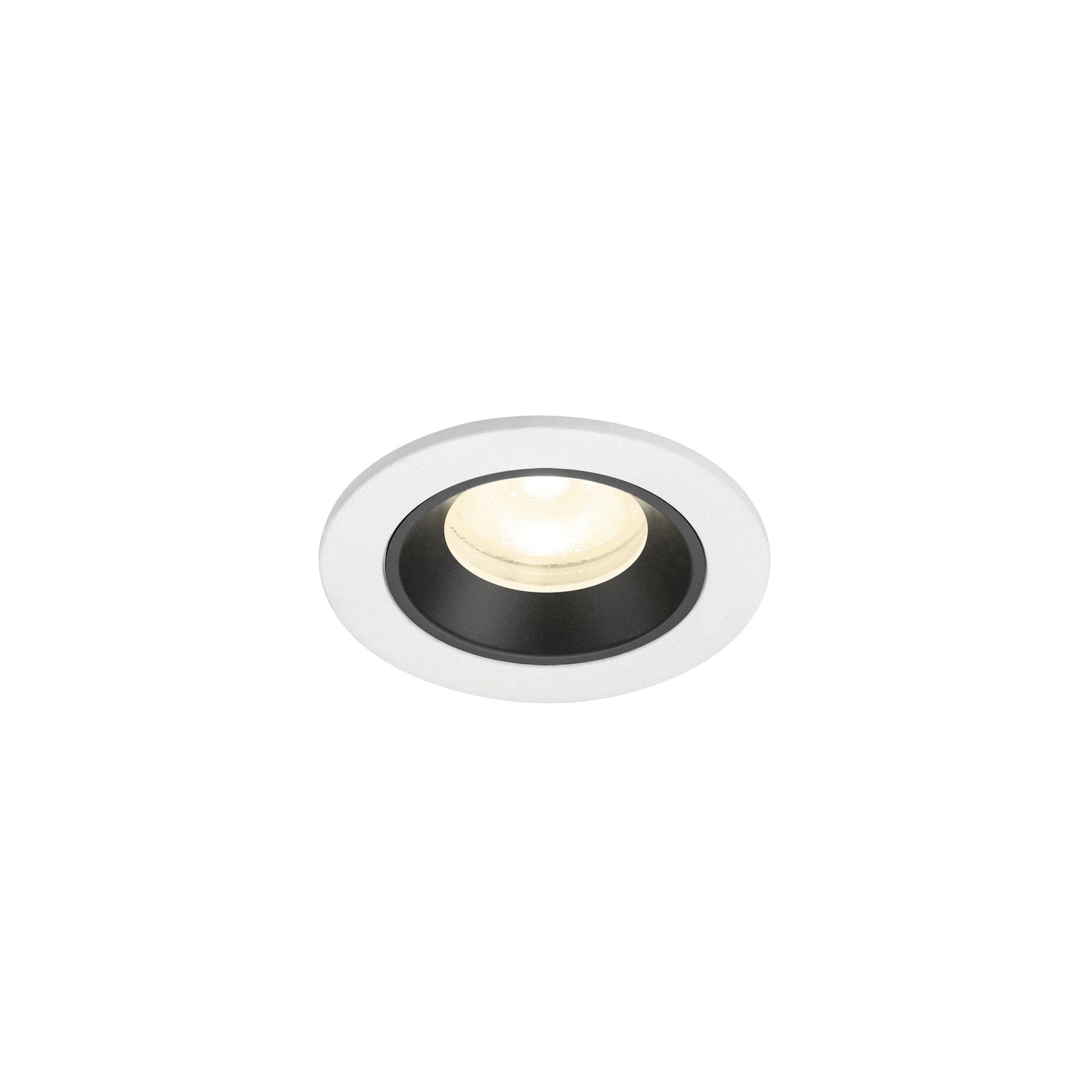 NUMINOS® XS, luminária para encastrar no teto, brance/preta 4000 K 55°