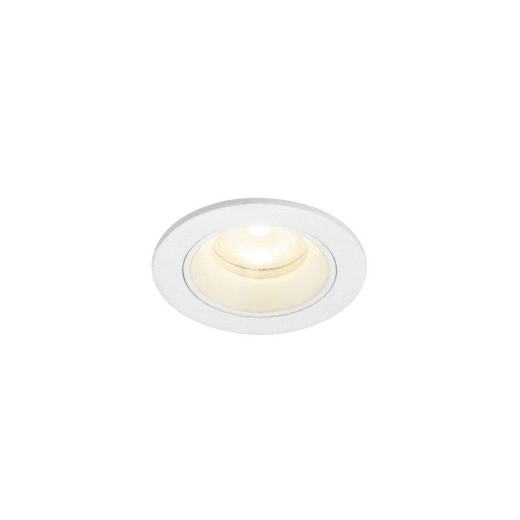 NUMINOS® XS, luminária de teto embutida, 4000 K, 55°, IP20, redonda, branca