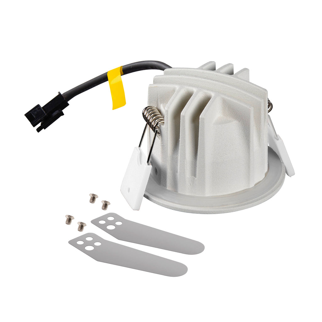 NUMINOS® XS, luminária de teto embutida, 4000 K, 55°, IP20, redonda, branca
