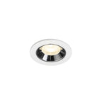NUMINOS® XS, luminária para encastrar no teto, brance/cromada 4000 K 55°