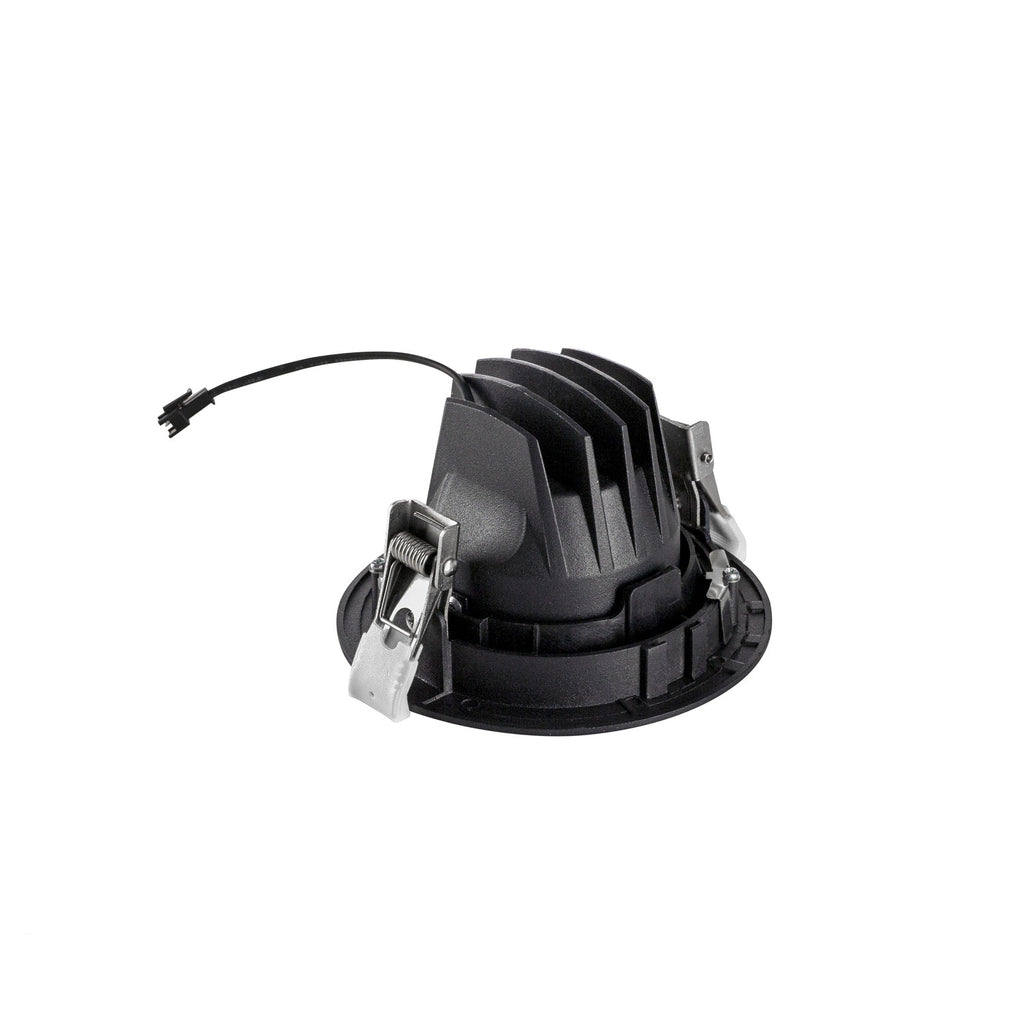 NUMINOS® MOVE XS, Luminária de teto embutida, 2700 K, 20°, IP20, redonda, preto / branco