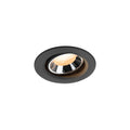 NUMINOS® MOVE XS, luminária para encastrar no teto, preta/cromada 2700 K 40°