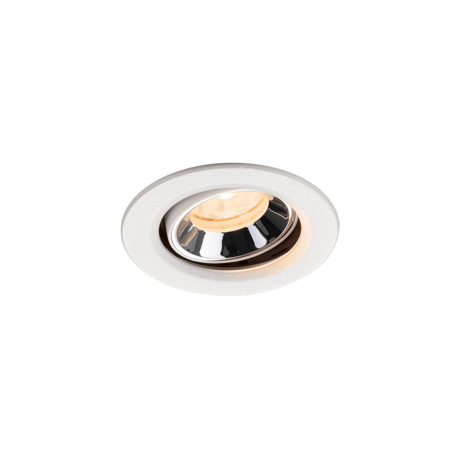NUMINOS® MOVE XS, luminária para encastrar no teto, brance/cromada 2700 K 20°