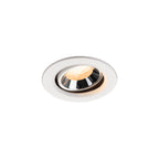 NUMINOS® MOVE XS, luminária para encastrar no teto, brance/cromada 2700 K 40°