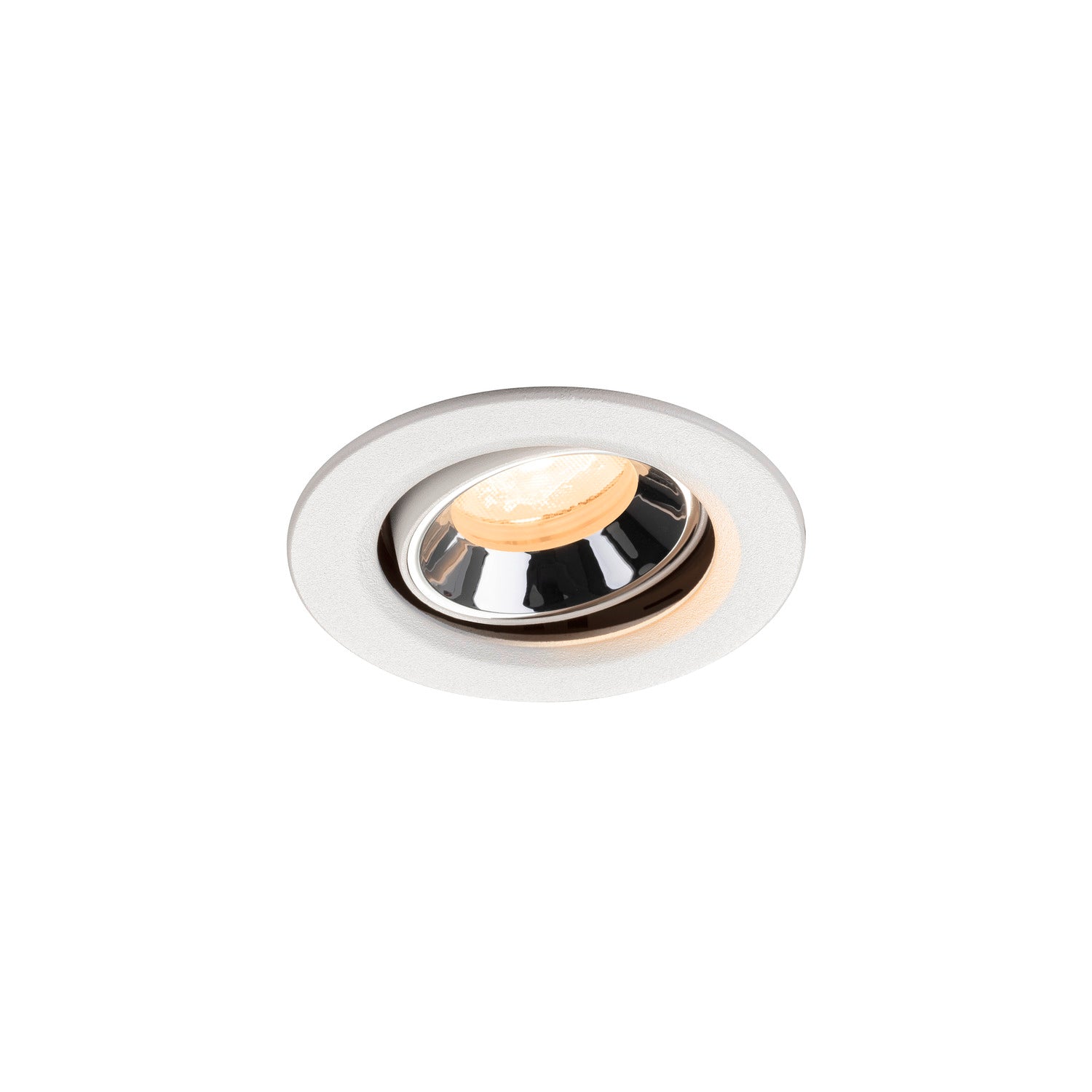 NUMINOS® MOVE XS, luminária para encastrar no teto, brance/cromada 2700 K 40°
