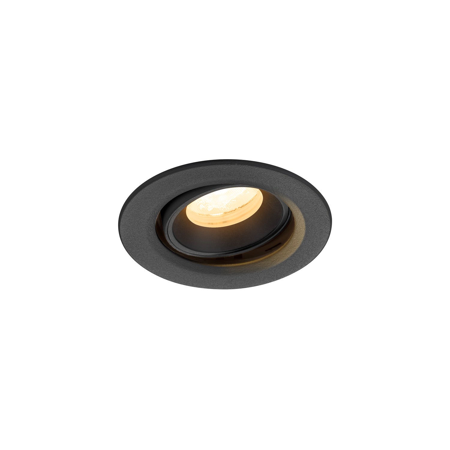 NUMINOS® MOVE XS, Luminária de teto embutida, 3000 K, 40°, IP20, redonda, preta