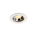 NUMINOS® MOVE XS, luminária para encastrar no teto, brance/cromada 3000 K 20°
