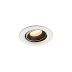 NUMINOS® MOVE XS, luminária para encastrar no teto, brance/preta 3000 K 40°