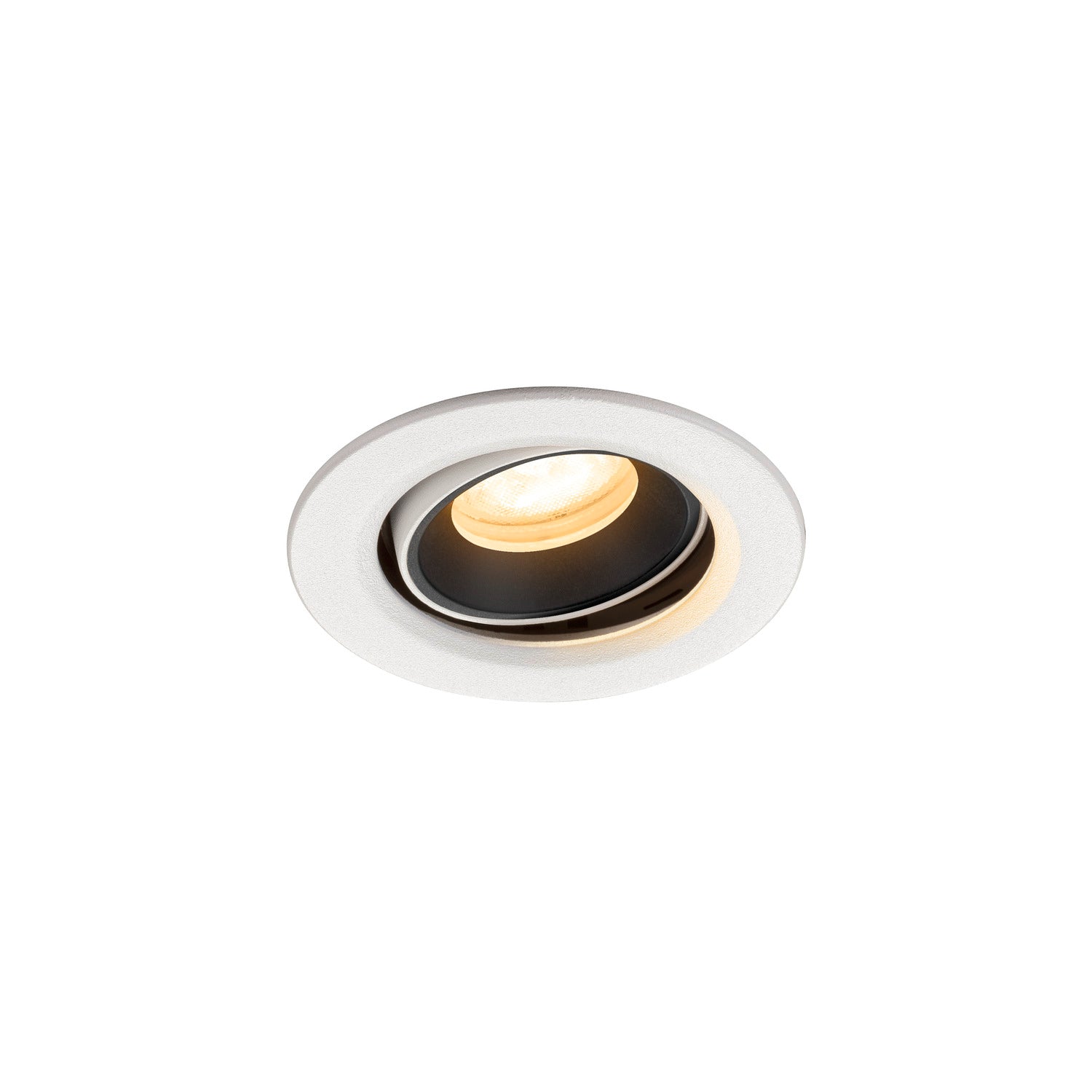 NUMINOS® MOVE XS, luminária para encastrar no teto, brance/preta 3000 K 55°