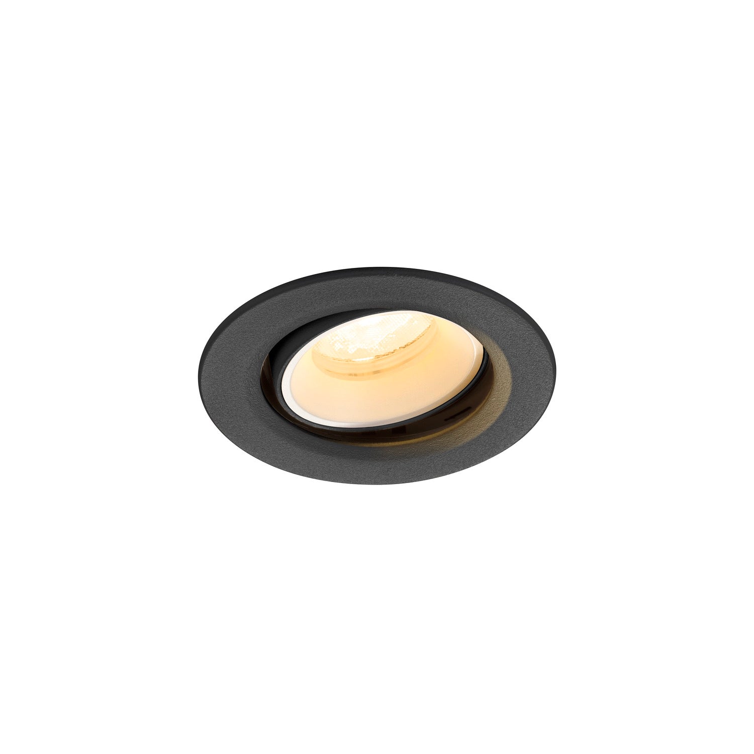NUMINOS® MOVE XS, Luminária de teto embutida, 4000 K, 40°, IP20, redonda, preto / branco