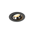 NUMINOS® MOVE XS, luminária para encastrar no teto, preta/cromada 4000 K 40°