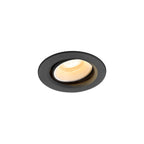 NUMINOS® MOVE XS, Luminária de teto embutida, 4000 K, 55°, IP20, redonda, preto / branco