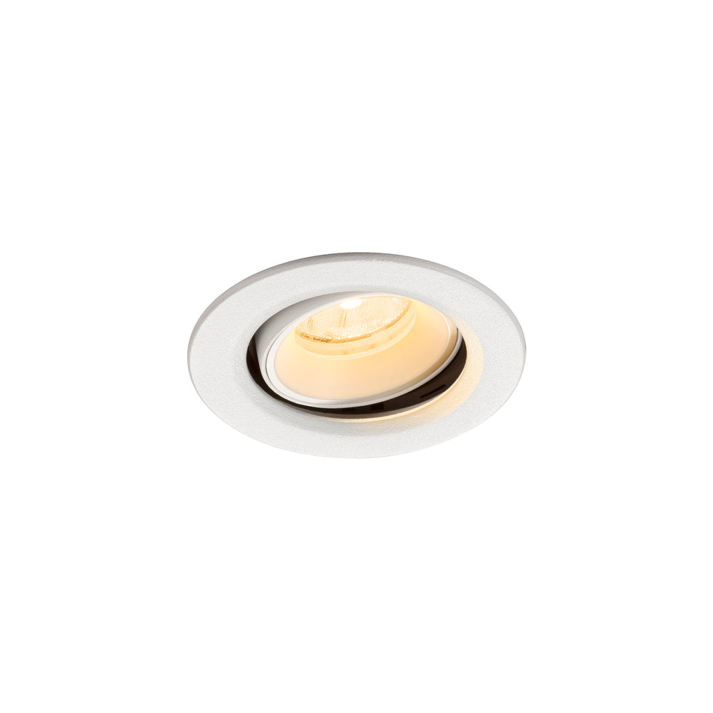 NUMINOS® MOVE XS, Luminária de teto embutida, 4000 K, 20°, IP20, redonda, branca