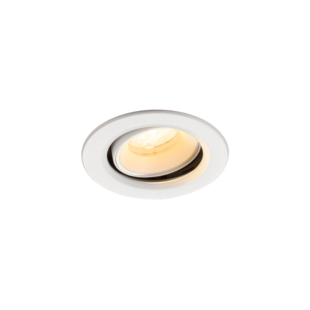 NUMINOS® MOVE XS, Luminária de teto embutida, 4000 K, 40°, IP20, redonda, branca